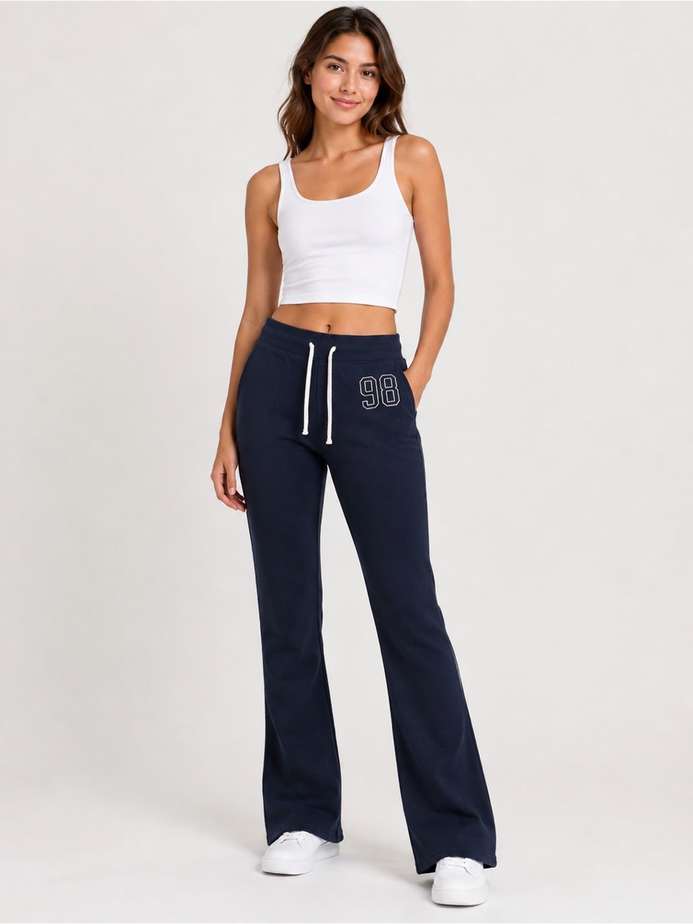 Hollister Navy Blue Flare Sweatpants – Size S